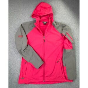Outdoor Research Ferrosi Hooded Jacket Women's XL Pink Colorblock Stretch Zip
